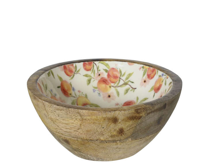 Dekoschale Peach Mangoholz